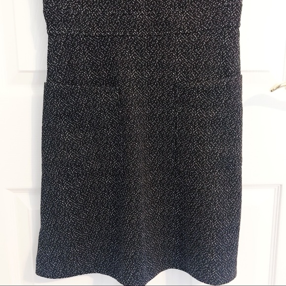LOFT Flecked Pocket Flare Dress Petite - Picture 5 of 7